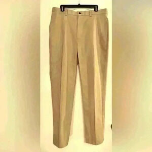 Orvis Plain Front Khakis 35x31.5 100% Cotton